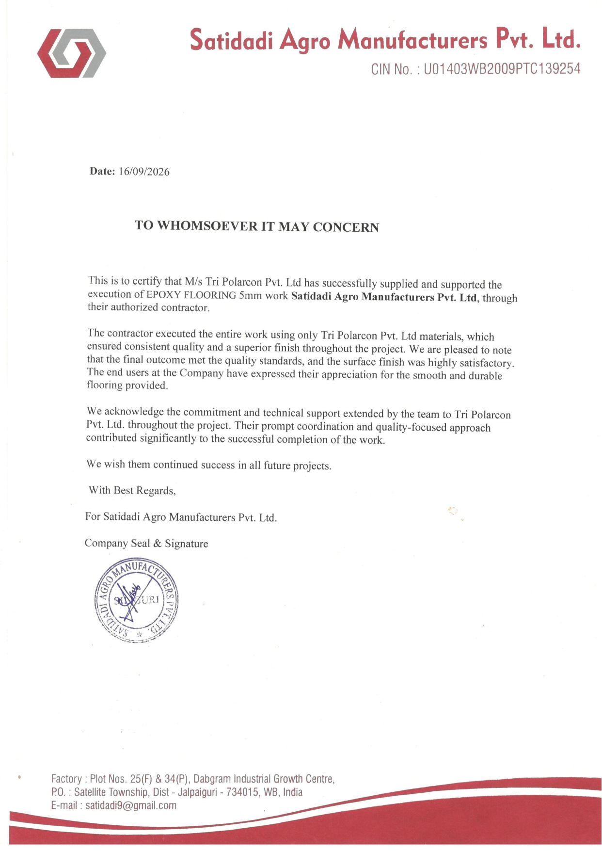Appreciation Letter ab232